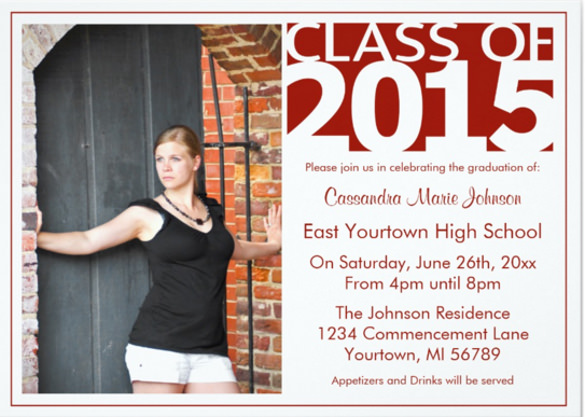 Senior Open House Invitations 10