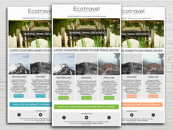 eco-travel-newsletter-template