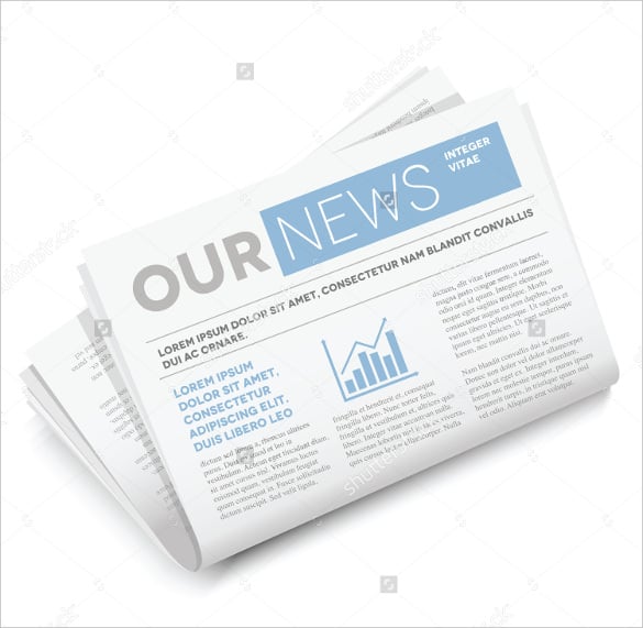 example of newspaper template download