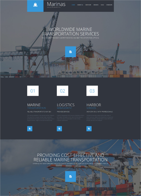 dark corporate php template