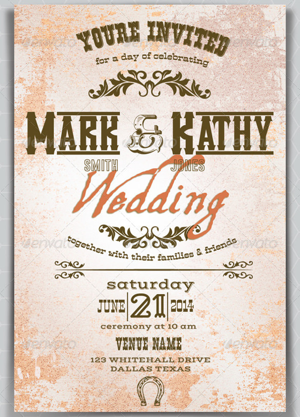 28+ Western Wedding Invitation Templates – Free Sample, Example Format ...
