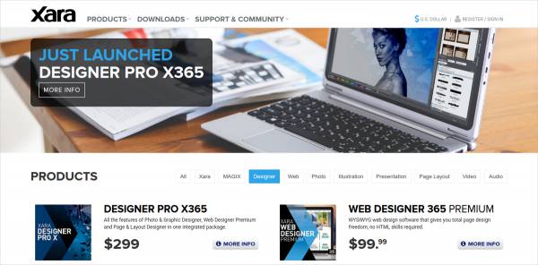 xara web designer templates pack download free