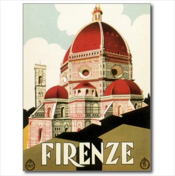 vintage-travel-florence-firenze-italy-church-duomo-postcard