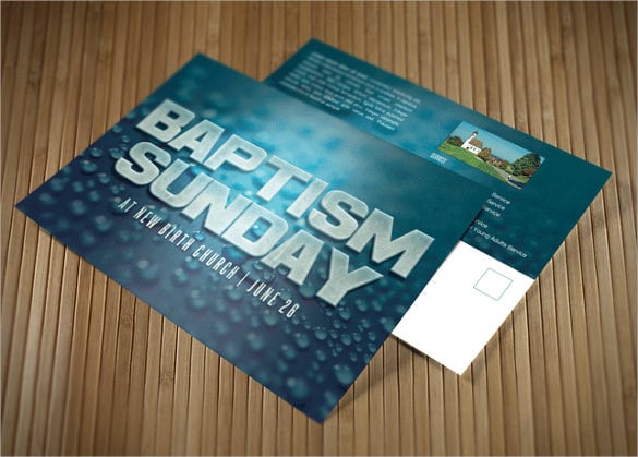 baptism-sunday-church-postcard