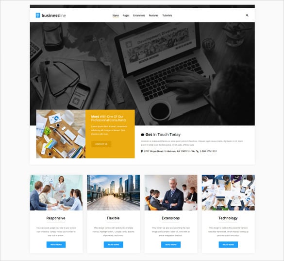 featured directory listing joomla theme