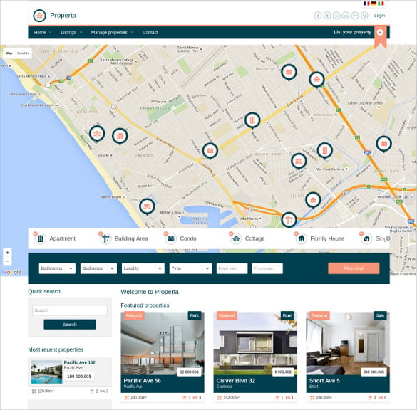 real estate directory listing drupal template