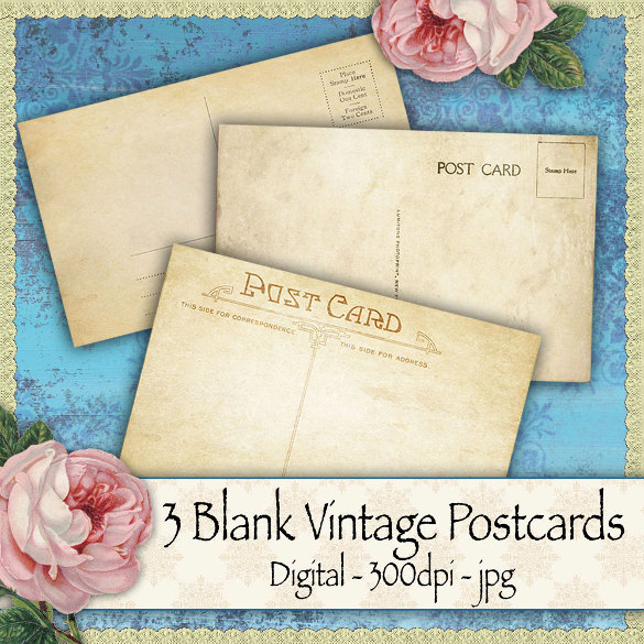 13+ Blank Postcard Templates Free Sample, Example Format Download