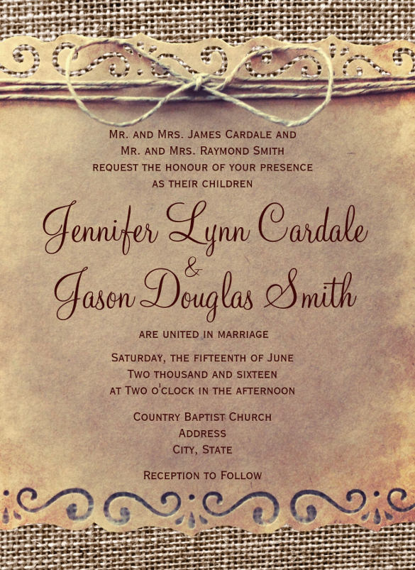 19 Second Marriage Wedding Invitation Templates Free Sample Example 