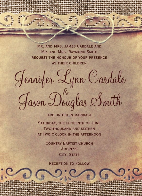 19+ Second Marriage Wedding Invitation Templates Free Sample, Example