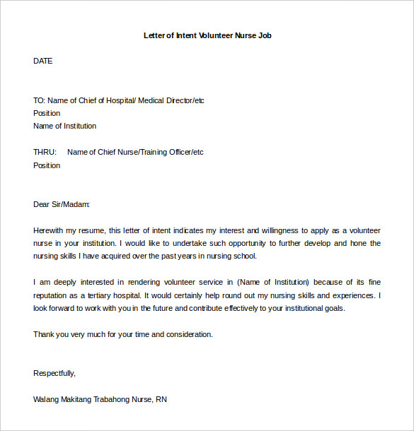 How to write letter for job position