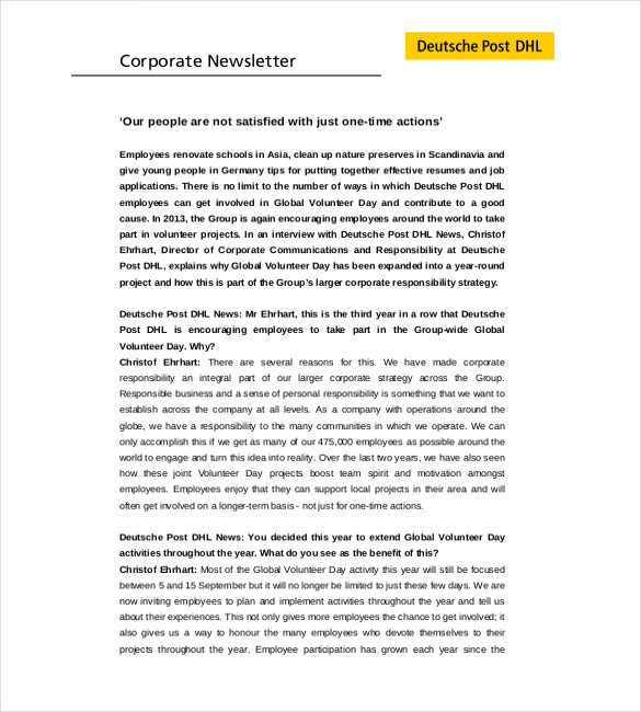 are employee newsletters public relations