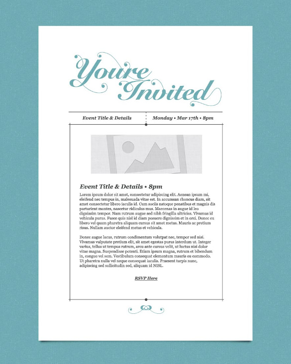 11+ Exceptional Email Invitation Templates - Free Sample, Example
