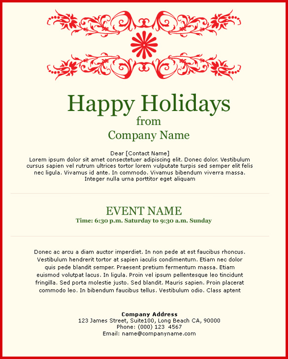 11 Exceptional Email Invitation Templates Free Sample Example 