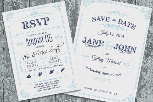unique simple wedding invitation wording template