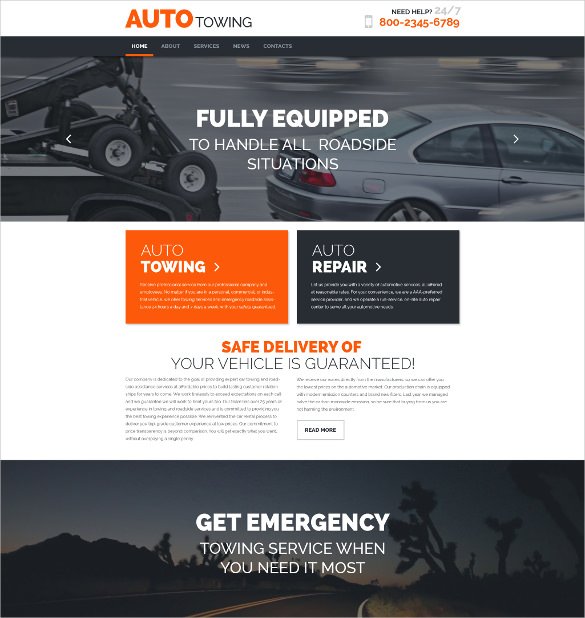 autotowing wordpress auto panel theme1