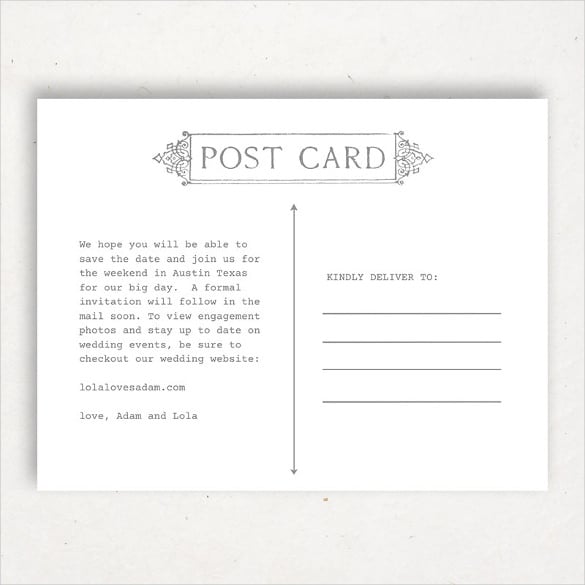 printable postcard template for mac