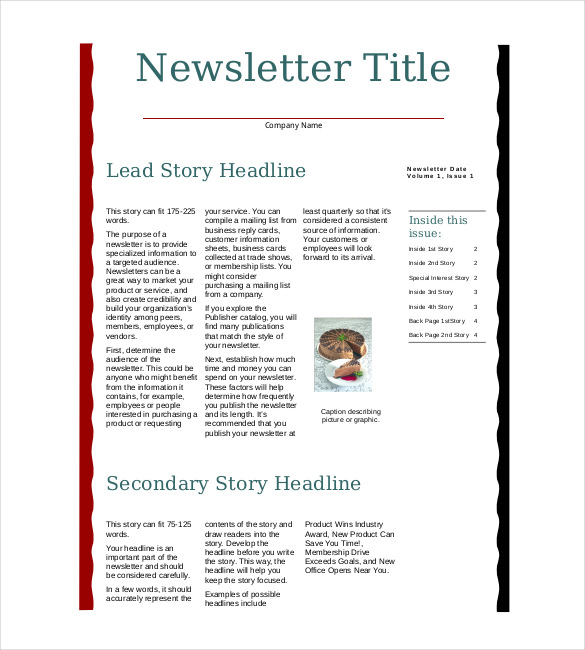 best examples of company newsletters