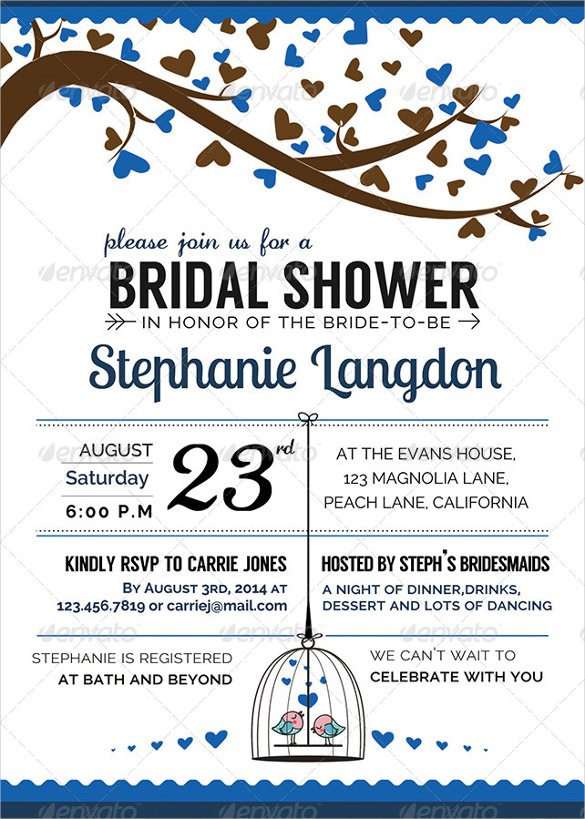 27+ Wedding Shower Invitation Templates Free Sample, Example Format