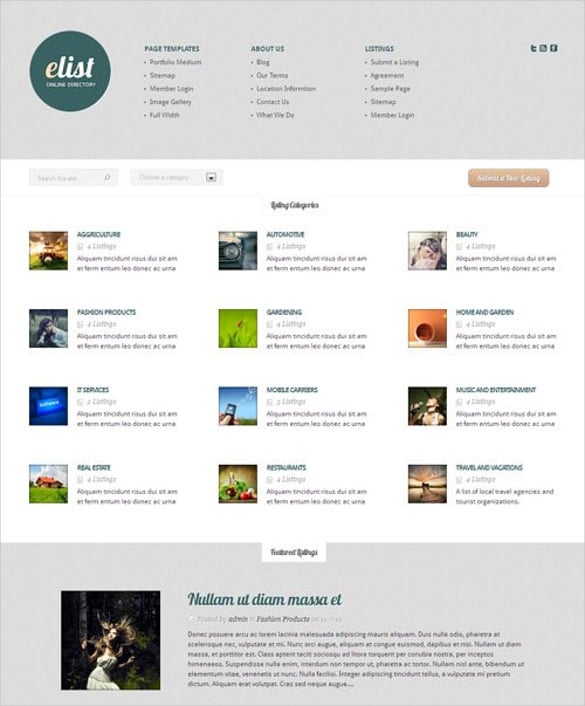 20+ Directory & Listing Website Themes & Templates Free & Premium