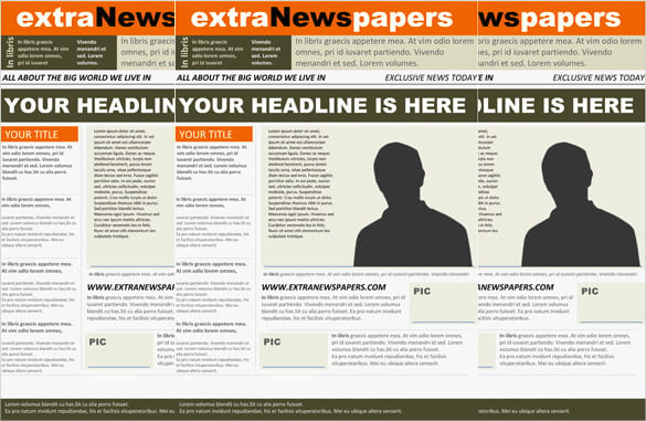 news paper word template free download