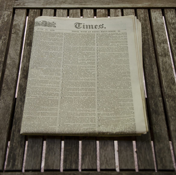 old vintage newspaper template download