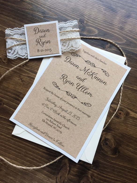 28+ Rustic Wedding Invitation Design Templates PSD, AI