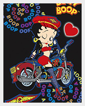 Betty-Boop-Lenticular-Postcard-Deluxe-6x9-Postcard-Template