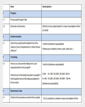 Sample Project Proposal Template Free Download