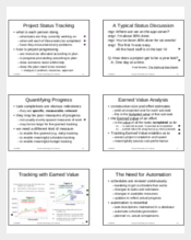 Peoject Status tracking