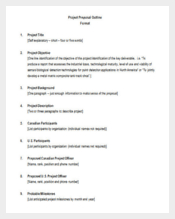 Project Proposal Outline Template Sample