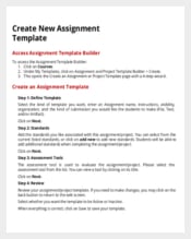 New project AssignmentTemplate