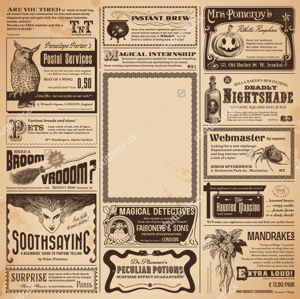 11+ Newspaper Ad Template - Free Word, PDF, EPS Documents ...