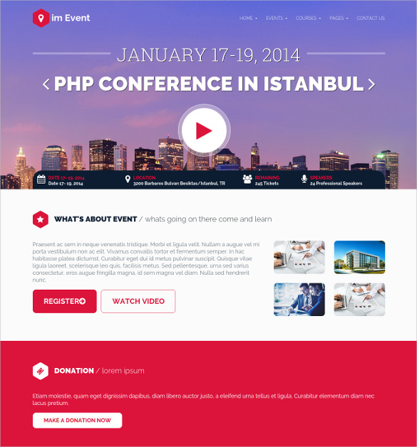 20 Event Joomla Themes Templates Free Premium Business Event Conference Joomla Template 48