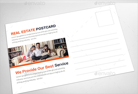 real estate postcard template for single family