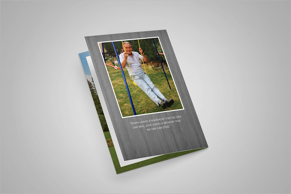 funeral order of service booklet