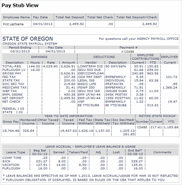 27+ Pay Stub Templates - Samples, Examples & Formats Download!
