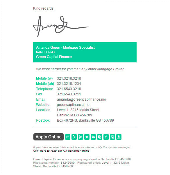colorbar email signature template