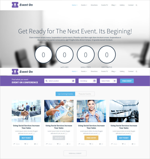 responsive-event-html5-template