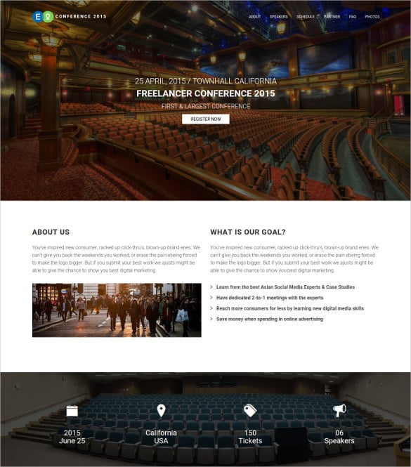 free-responsive-event-planning-html5-template