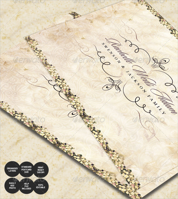 20+ Wedding Postcard Templates Free Sample, Example, Format Download