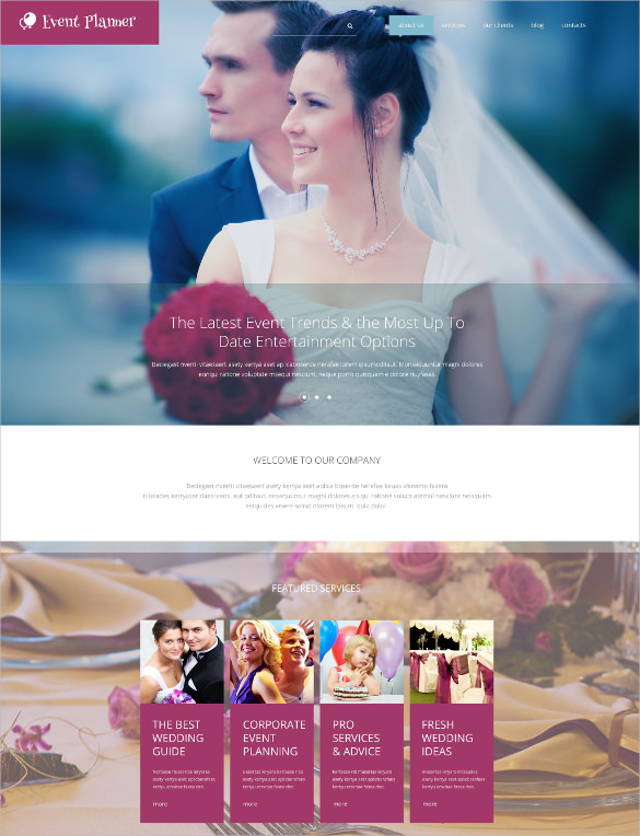 wedding event planner drupal php template