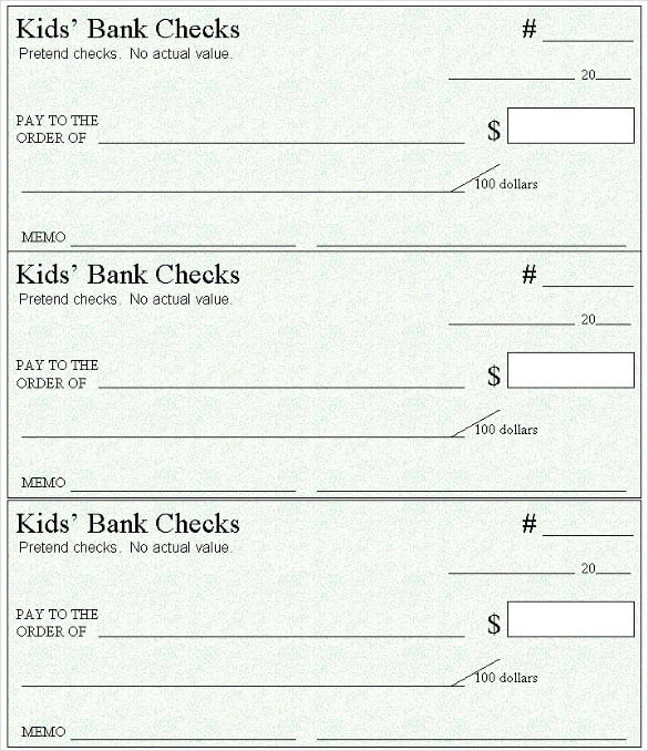 Blank Check Template - 30+ Free Word, PSD, PDF & Vector ...