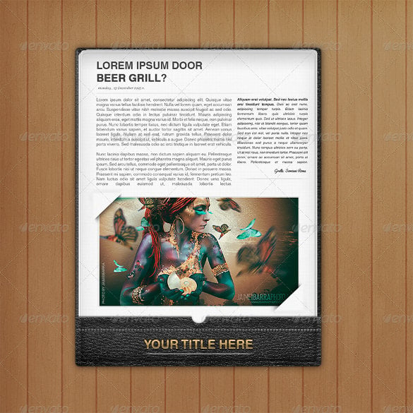 psd format newspaper article template download