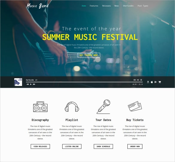 music-band-live-event-wordpress-website-theme
