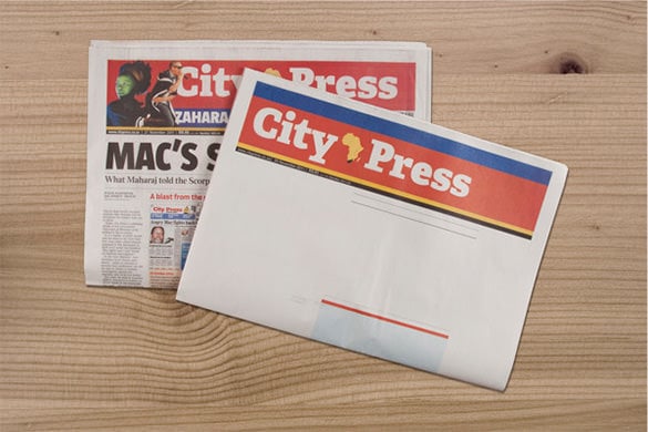 city press blank newspaper example template free download