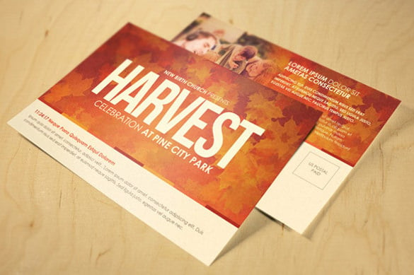 celebrate church event postcard bundle template download