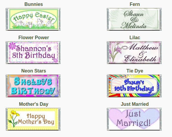 free microsoft word templates for candy bar wrappers