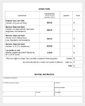 Books Purchase Order Form Example Template