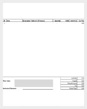 Blank Purchase Order Template Free Download