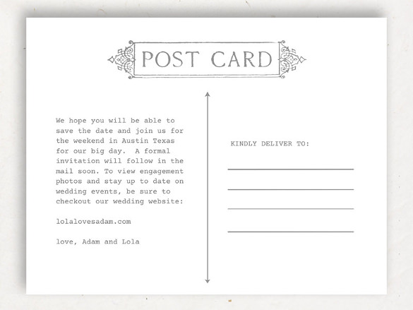 Back of postcard template 45 best postcard templates for mac 2017